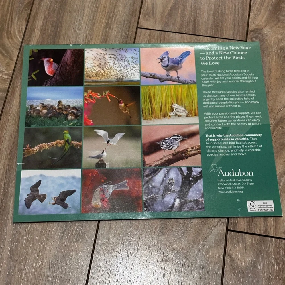 Audubon Society 2026 Protecting Birds & Nature 16 Month Calendar